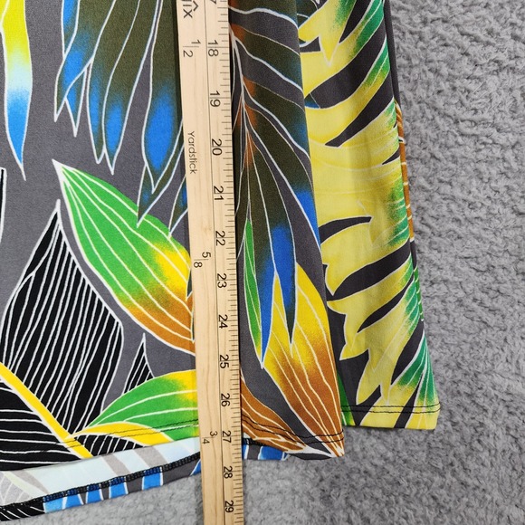 Napua Collection Honolulu Floral Womens Cover Up Dress Beaded Size M/L 90'S - Picture 6 of 6